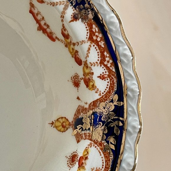 Near-Antique Set of 4 Myott So & Co "Derbyshire" Rimmed Cereal Bowls (1930's) - Picture 7 of 7